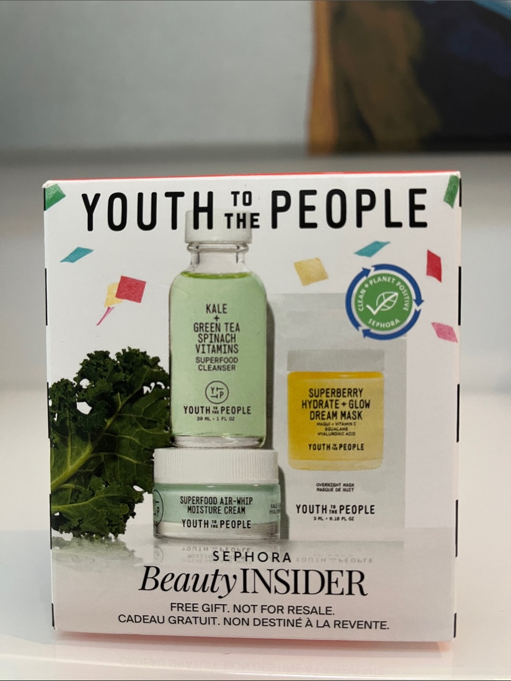 Youth To The People Skincare Samples Sephora Beauty Insider Gift Set New in Box